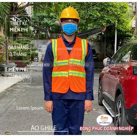 Áo Ghi le Bảo Hộ Lao Động Trí Sơn AG0015