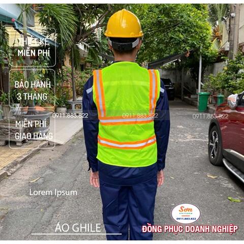 ÁO Ghile Bảo Hộ Lao Động Trí Sơn AG003