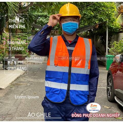Áo Ghile Bảo Hộ Lao Động Trí Sơn AG0031