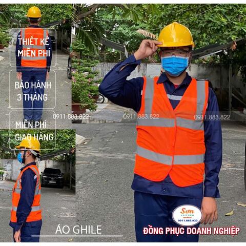 Áo Ghile Bảo Hộ Lao Động Trí Sơn AG0039