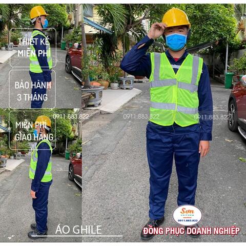 Áo Ghile Bảo Hộ Lao Động Trí Sơn AG0054