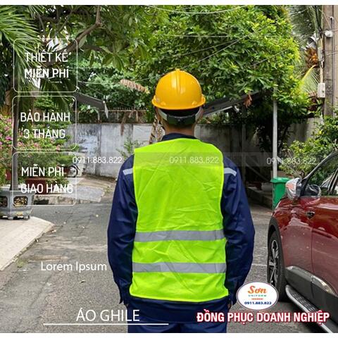ÁO Ghile Bảo Hộ Lao Động Trí Sơn AG006