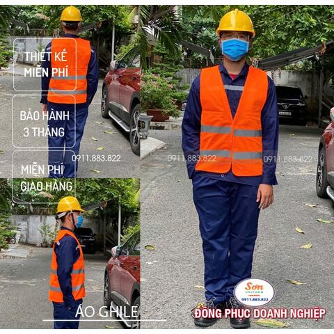 Áo Ghile Bảo Hộ Lao Động Trí Sơn AG0077