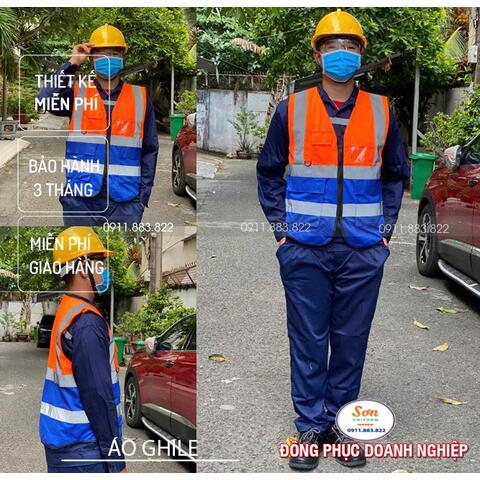 Áo Ghile Bảo Hộ Lao Động Trí Sơn AG0082