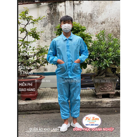 Quần Áo Phòng Sạch Dài Tay PSTS008