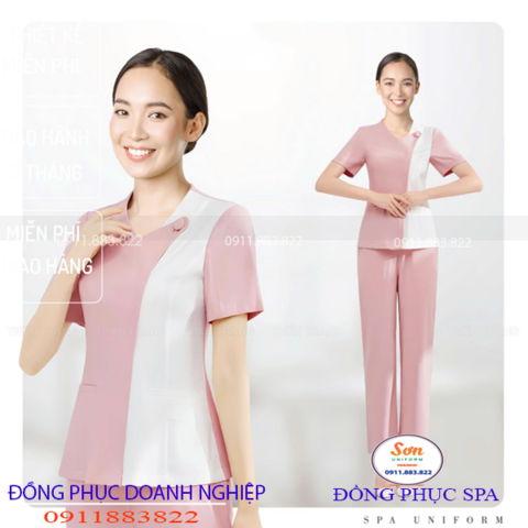 Đồng Phục Spa-Đồng Phục Thẩm Mĩ Viện TS001`4