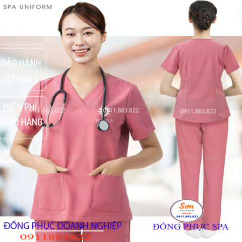 Đồng Phục Spa-Đồng Phục Thẩm Mĩ Viện TS008