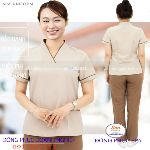 Đồng Phục Spa-Đồng Phục Thẩm Mĩ Viện TS009