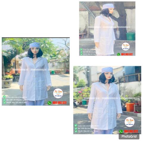 Đồng Phục Bệnh Viện  Áo Blouse Bác Sĩ Cao Cấp  ĐPBV0012