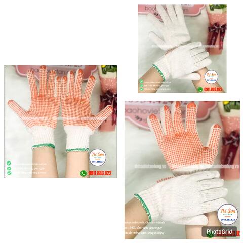 Găng tay len hạt nhựa 700gam GTL003