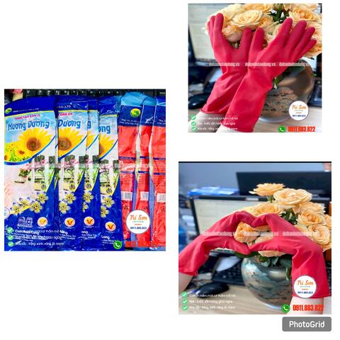 GĂNG TAY CAO SU HƯỚNG DƯƠNG ĐỎ GTCS0023
