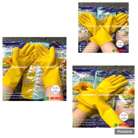 GĂNG TAY CAO SU HƯỚNG DƯƠNG VÀNG GTCS0018