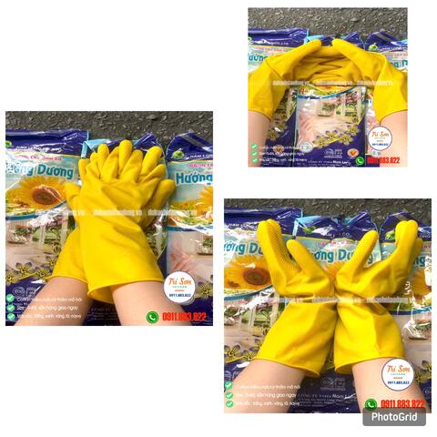 GĂNG TAY CAO SU HƯỚNG DƯƠNG VÀNG GTCS0020