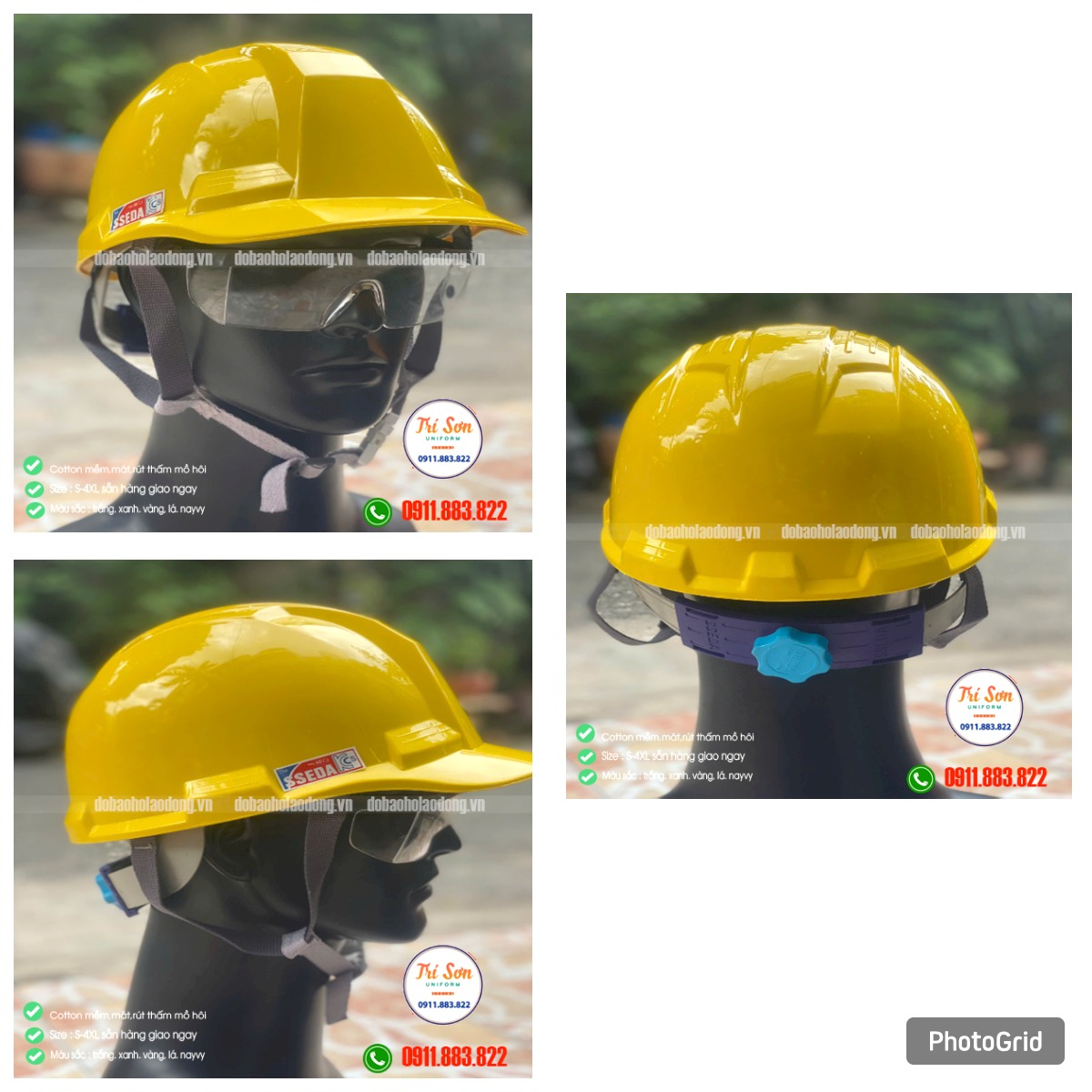 Mũ Bảo Hộ Lao Động SEDA Hàn Quốc Nhập Khẩu Màu Vàng MBHLD005